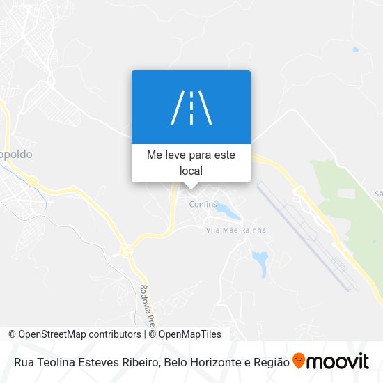 Rua Teolina Esteves Ribeiro mapa