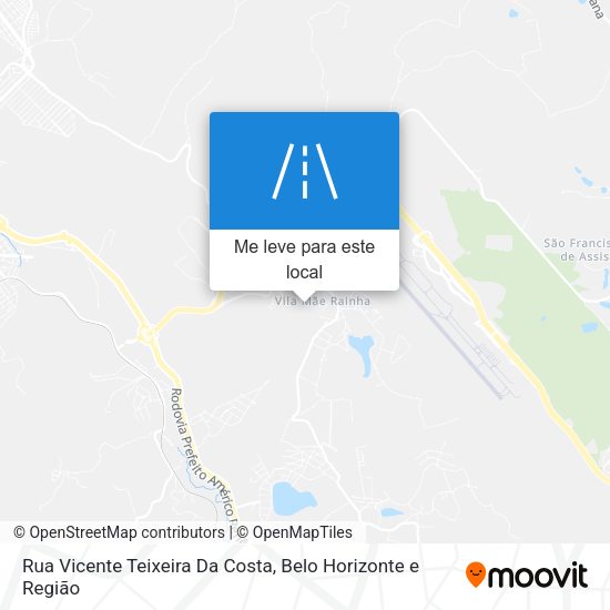 Rua Vicente Teixeira Da Costa mapa