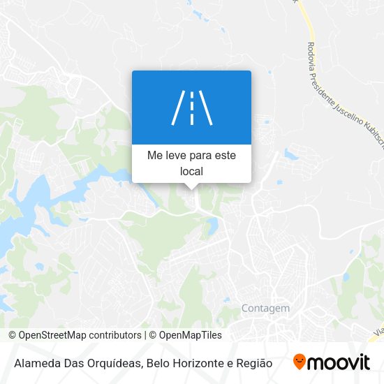 Alameda Das Orquídeas mapa
