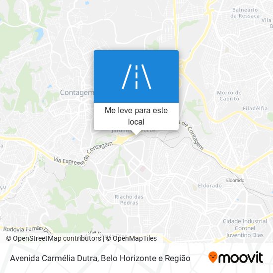 Avenida Carmélia Dutra mapa