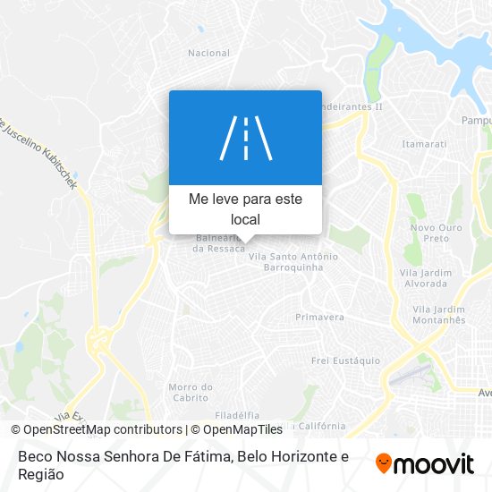 Beco Nossa Senhora De Fátima mapa