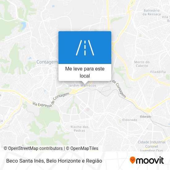 Beco Santa Inês mapa