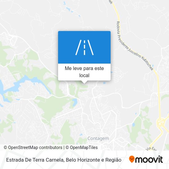 Estrada De Terra Carnela mapa