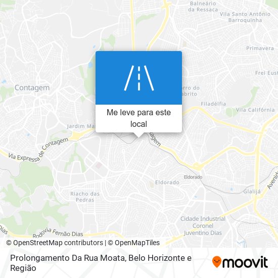 Prolongamento Da Rua Moata mapa