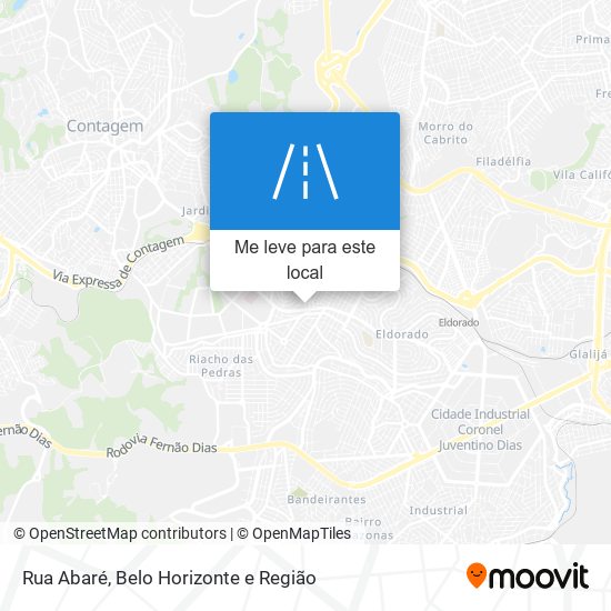 Rua Abaré mapa