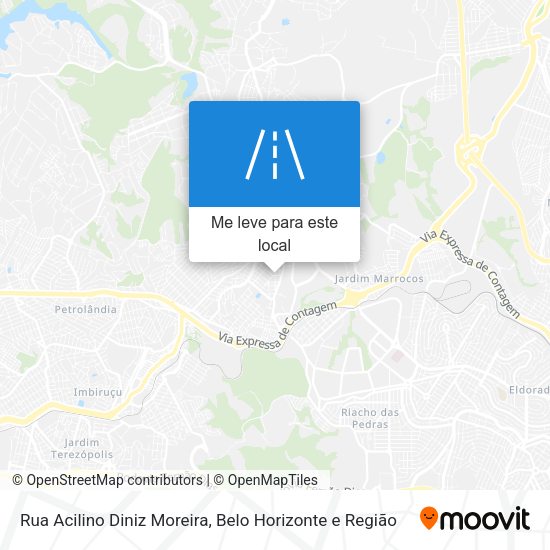 Rua Acilino Diniz Moreira mapa