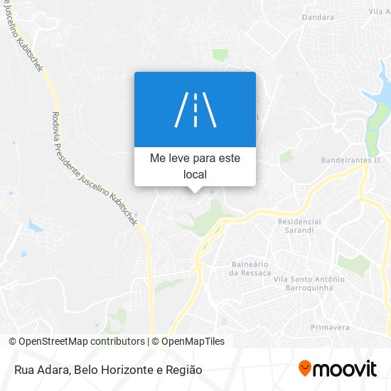 Rua Adara mapa