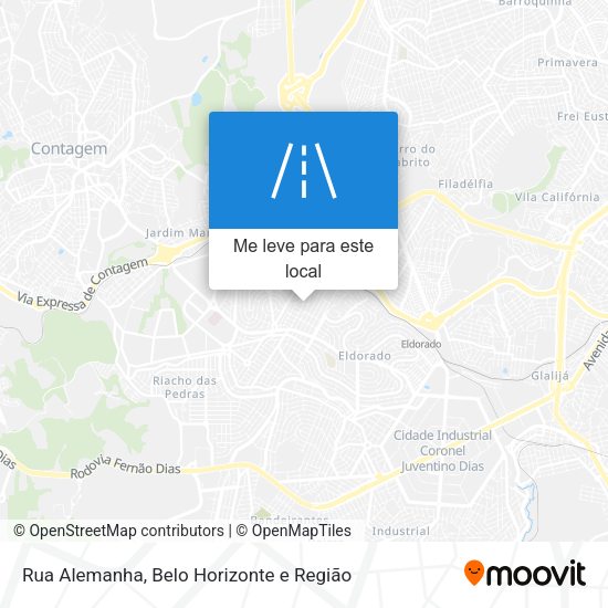 Rua Alemanha mapa
