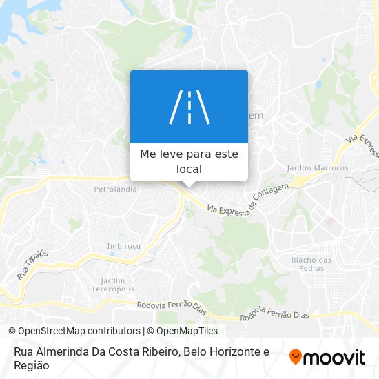 Rua Almerinda Da Costa Ribeiro mapa