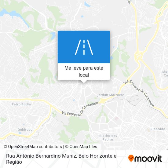 Rua Antônio Bernardino Muniz mapa