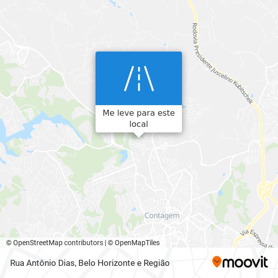 Rua Antônio Dias mapa