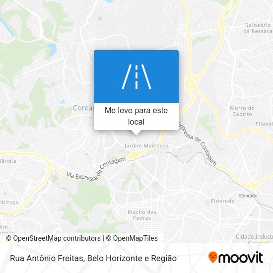 Rua Antônio Freitas mapa