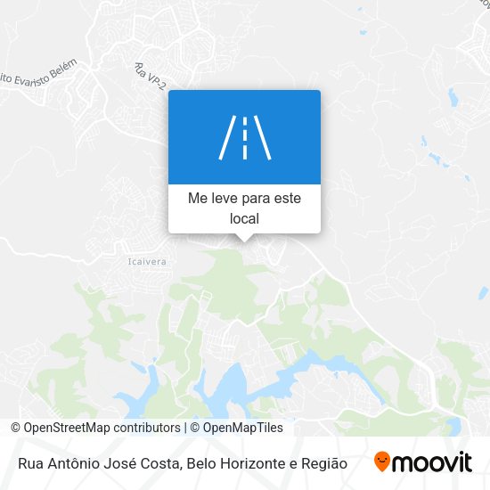 Rua Antônio José Costa mapa