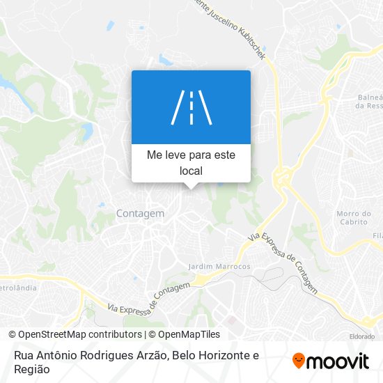 Rua Antônio Rodrigues Arzão mapa