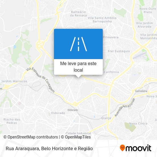 Rua Araraquara mapa