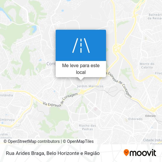 Rua Arides Braga mapa