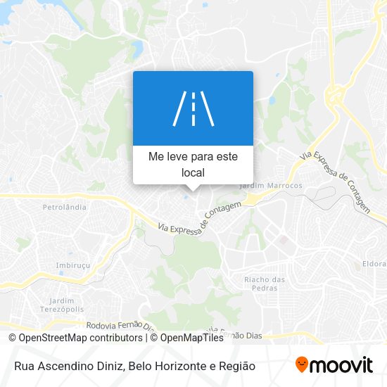 Rua Ascendino Diniz mapa