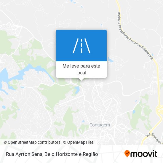 Rua Ayrton Sena mapa