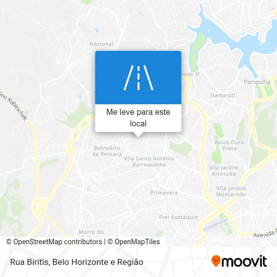 Rua Biritis mapa