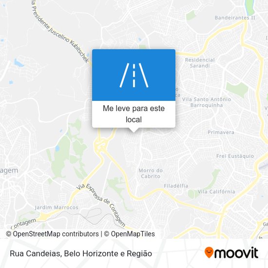 Rua Candeias mapa