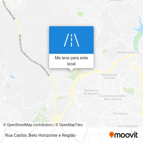 Rua Castor mapa
