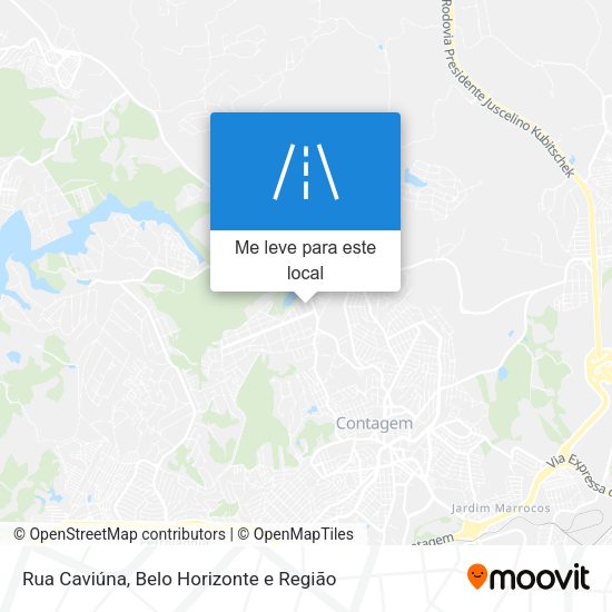 Rua Caviúna mapa