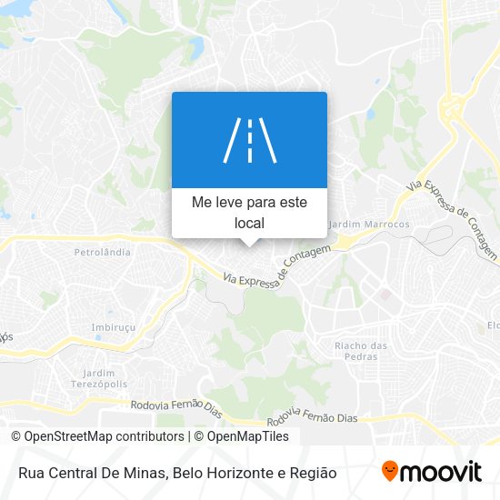 Rua Central De Minas mapa