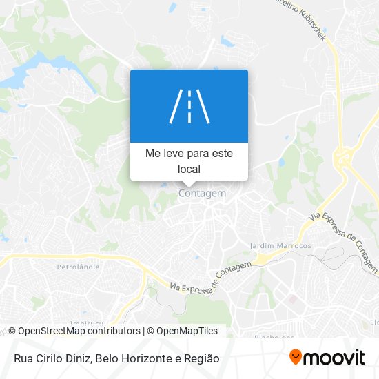 Rua Cirilo Diniz mapa