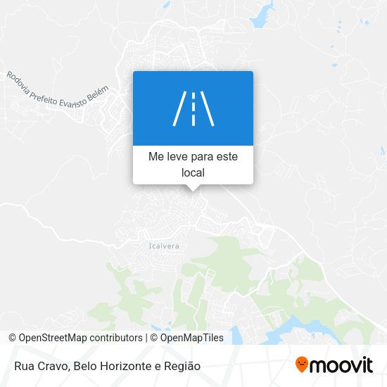 Rua Cravo mapa