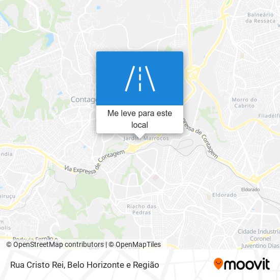 Rua Cristo Rei mapa