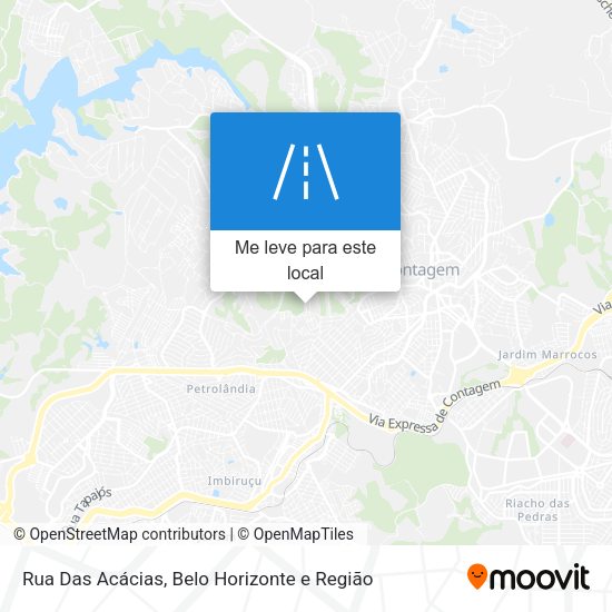 Rua Das Acácias mapa