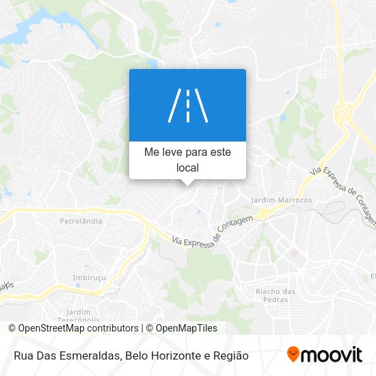 Rua Das Esmeraldas mapa
