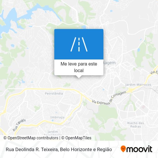 Rua Deolinda R. Teixeira mapa