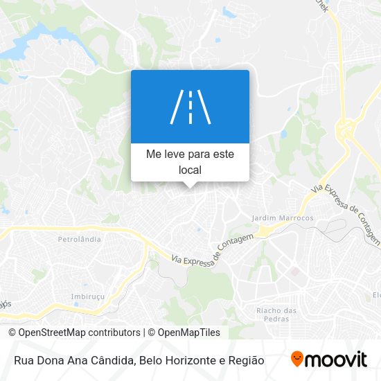Rua Dona Ana Cândida mapa