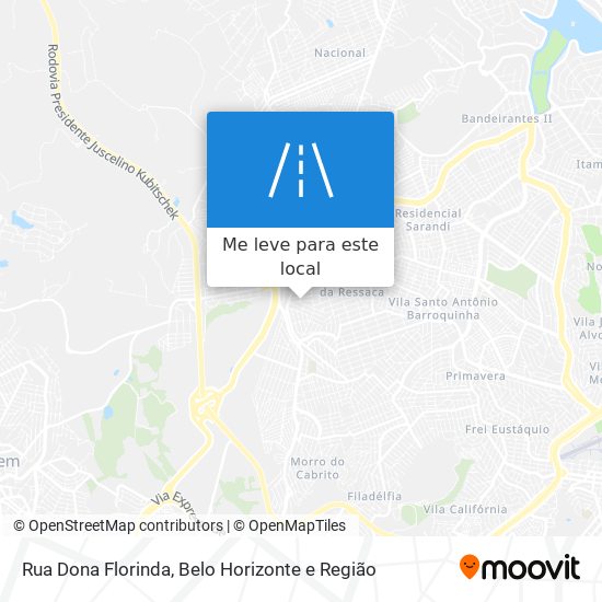 Rua Dona Florinda mapa