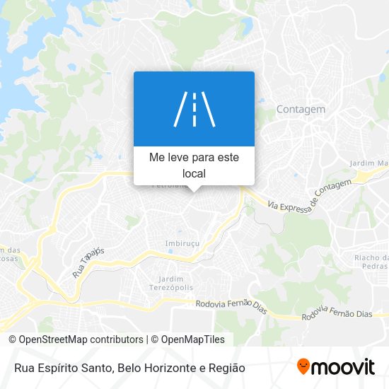 Rua Espírito Santo mapa