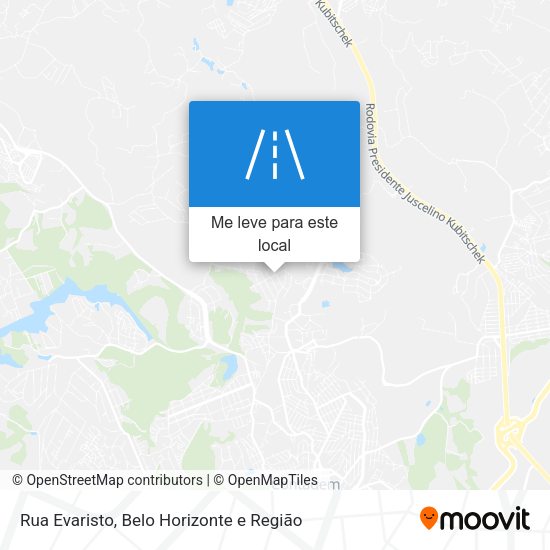 Rua Evaristo mapa