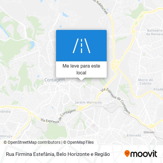 Rua Firmina Estefânia mapa