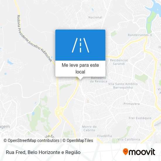 Rua Fred mapa