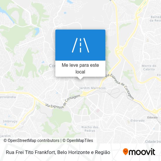 Rua Frei Tito Frankfort mapa