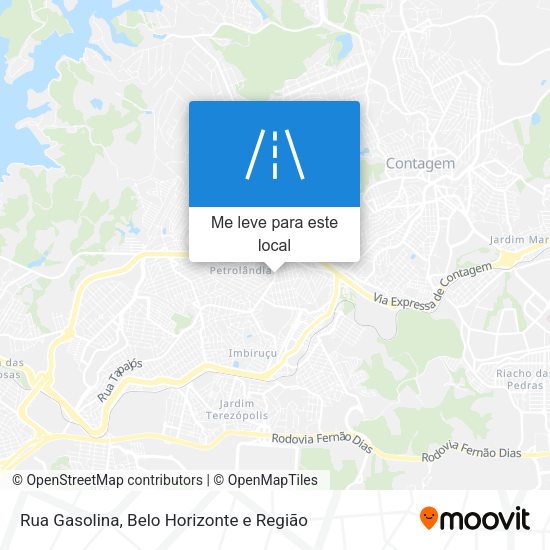 Rua Gasolina mapa