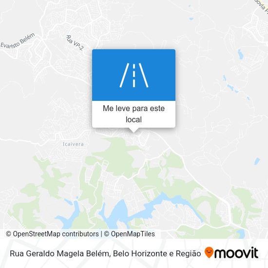 Rua Geraldo Magela Belém mapa
