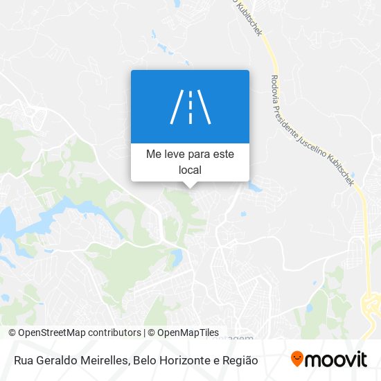 Rua Geraldo Meirelles mapa