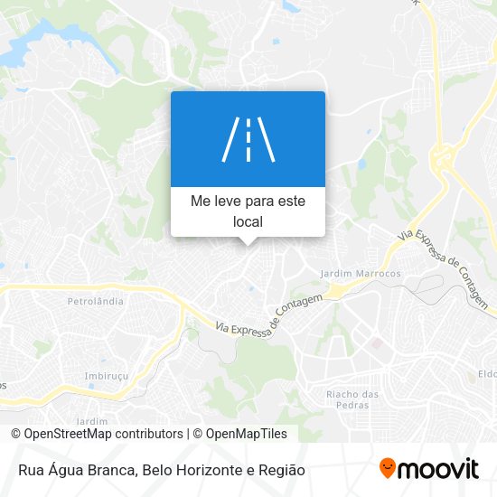 Rua Água Branca mapa