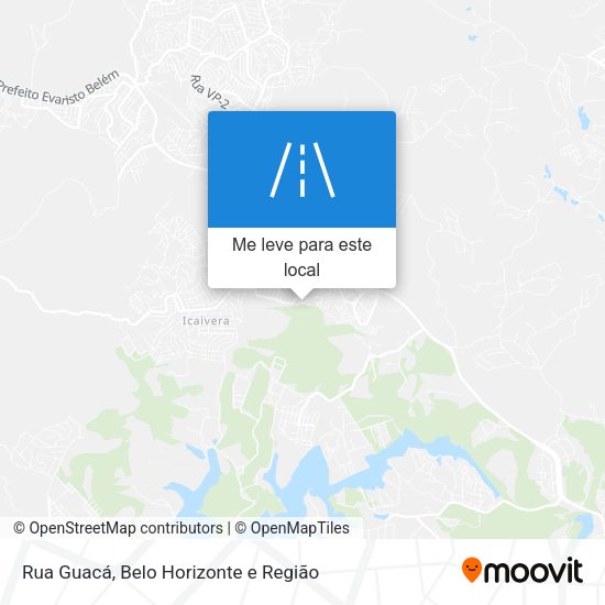 Rua Guacá mapa