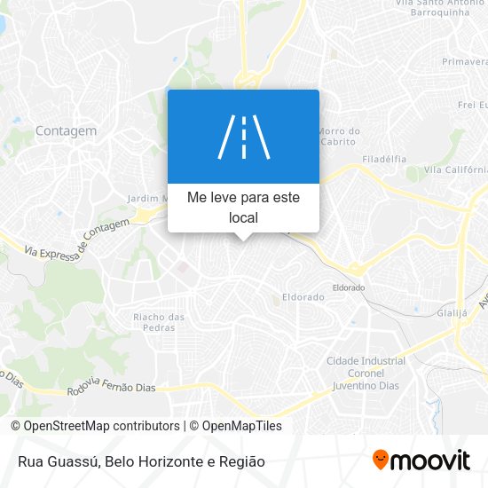 Rua Guassú mapa