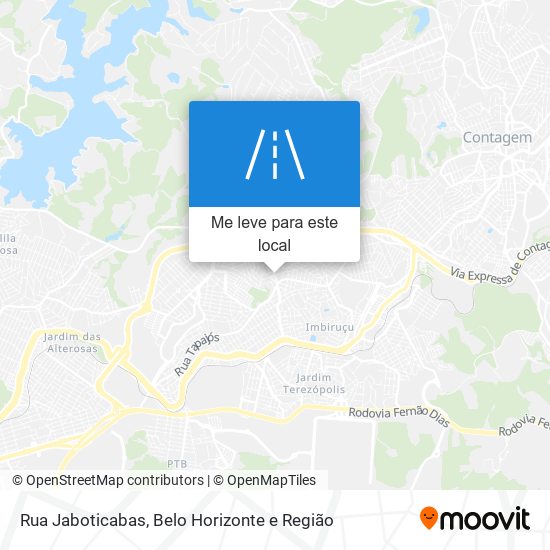 Rua Jaboticabas mapa