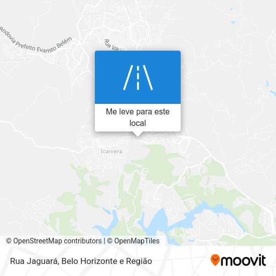 Rua Jaguará mapa