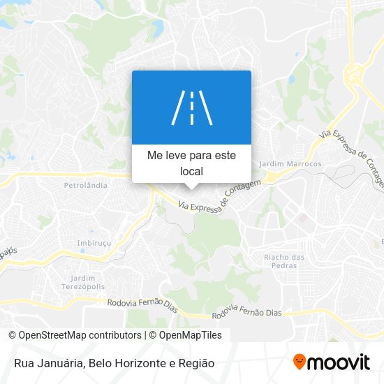 Rua Januária mapa