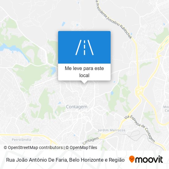 Rua João Antônio De Faria mapa